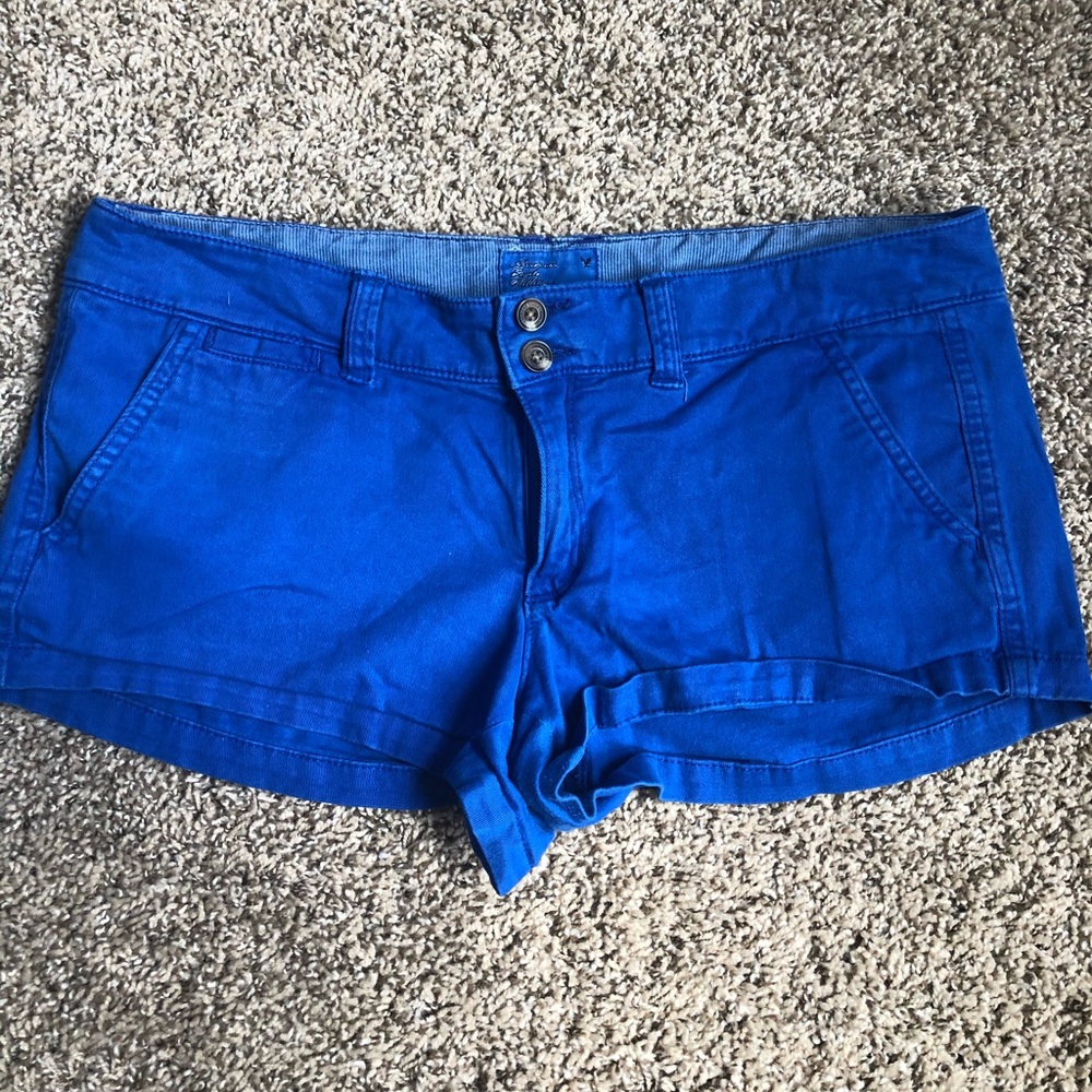 AE blue shorts